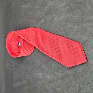 Chaps red cross hatch polyester tie